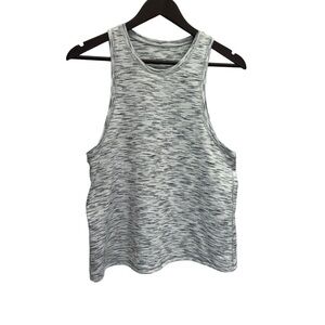 Lululemon Grey/White Workout Tank Top Size M/L